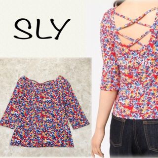 スライ(SLY)のSLY♡バックレースアップトップス(Tシャツ(長袖/七分))