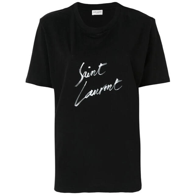 Saint Laurent(サンローラン)のSaint Laurent ロゴディテールTシャツ レディースのトップス(Tシャツ(半袖/袖なし))の商品写真