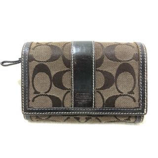 コーチ(COACH)のCOACH コーチ シグネチャー 財布 ブラウン(財布)