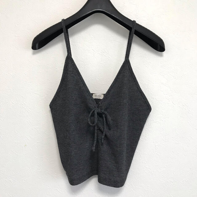 Brandy Melville(ブランディーメルビル)のBrandy Melville リブキャミソール ショート丈 レディースのトップス(キャミソール)の商品写真