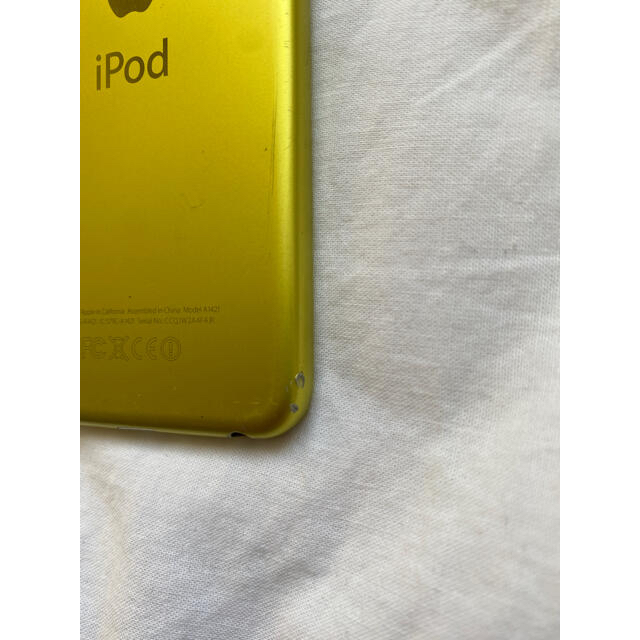 Apple(アップル)のApple iPod touch イエロー　 スマホ/家電/カメラのスマートフォン/携帯電話(スマートフォン本体)の商品写真