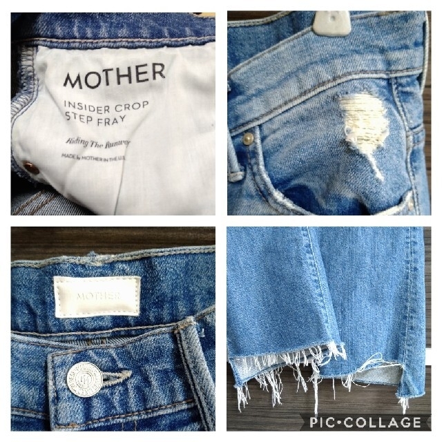 DEUXIEME CLASSE(ドゥーズィエムクラス)の【専用】MOTHER LIGHT BLUE DENIM INSIDER CROP レディースのパンツ(デニム/ジーンズ)の商品写真