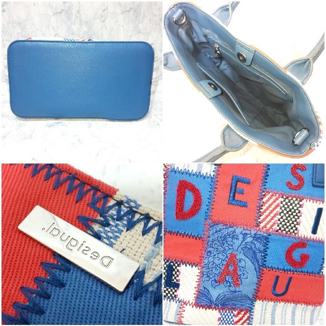 DESIGUAL(デシグアル)の【新品同様】DESIGUAL デシグアル 4wayバッグ 刺繍×パッチワーク レディースのバッグ(トートバッグ)の商品写真