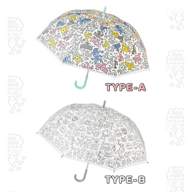 【完売•限定】キースヘリング ビニール傘 2本セット レディースのファッション小物(傘)の商品写真