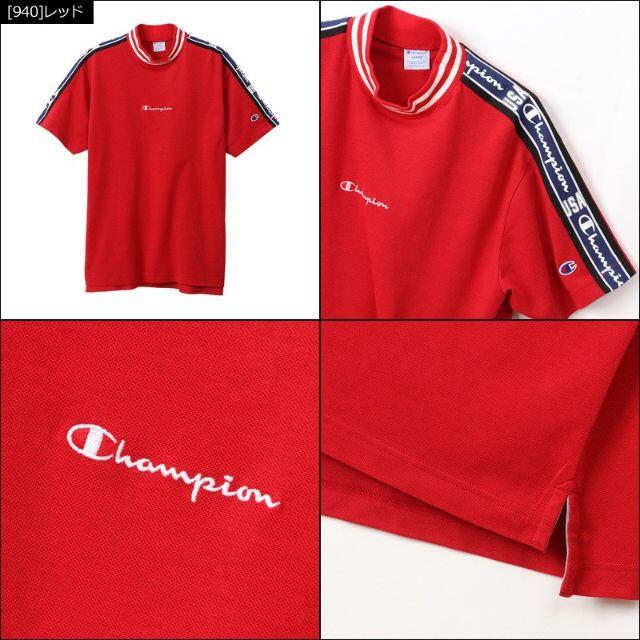 Champion(チャンピオン)のチャンピオンゴルフ 【XL】モックネックシャツ　RED スポーツ/アウトドアのゴルフ(ウエア)の商品写真