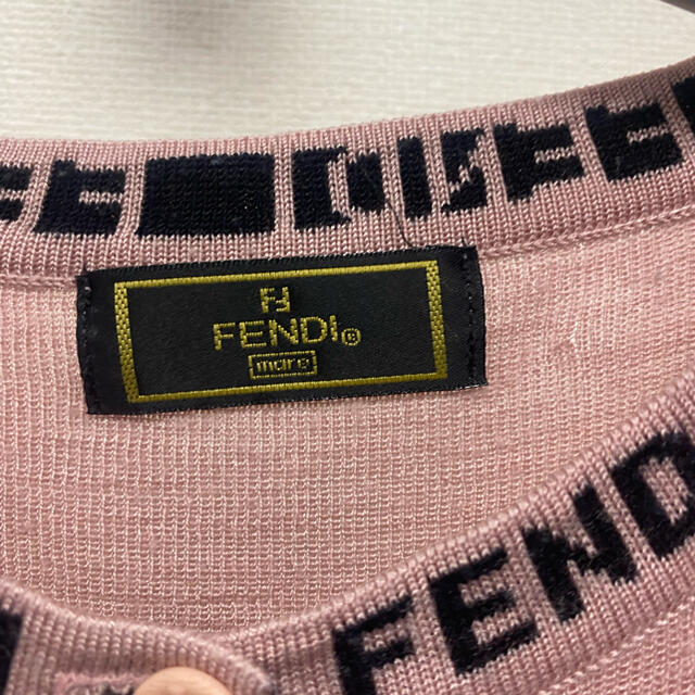 オールド FENDI フェンディ ズッカ柄カーディガン ワンピース ニット 3 ...