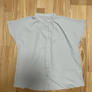 ジーユー(GU)のGU エアリーバンドカラーシャツ(シャツ/ブラウス(半袖/袖なし))
