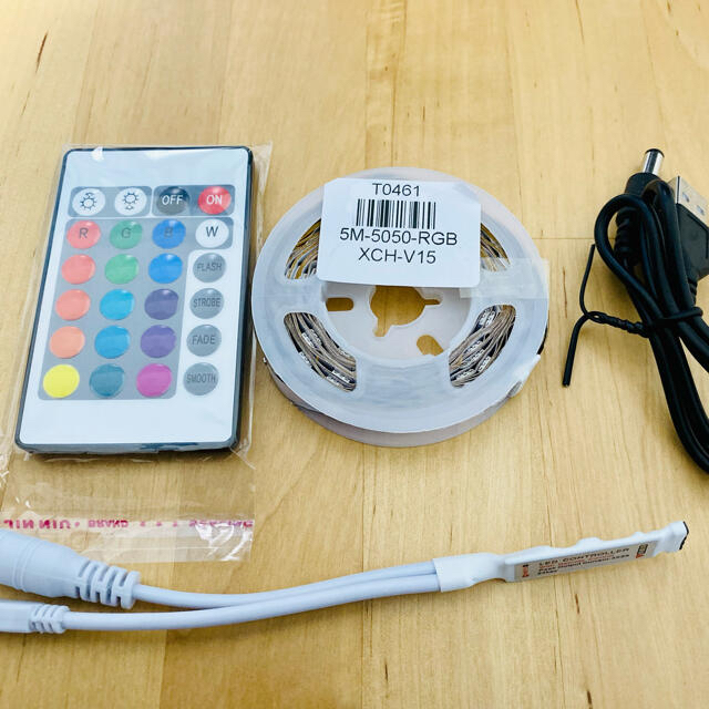 LEDテープライト5050 ストリップライト USB電源可能 インテリア/住まい/日用品のライト/照明/LED(その他)の商品写真