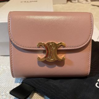 残1点 新品完売CELINE セリーヌ トリオンフ 財布 ヴィンテージピンク