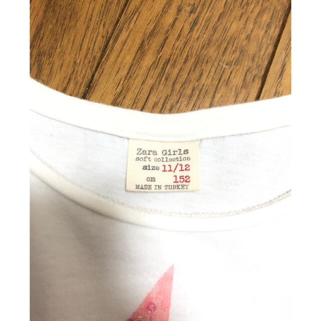 ZARA(ザラ)のZARA 152cm キラキラバードTシャツ キッズ/ベビー/マタニティのキッズ服女の子用(90cm~)(Tシャツ/カットソー)の商品写真