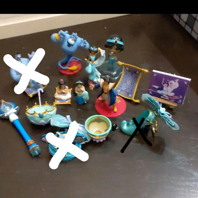 Disney(ディズニー)のアラジン　セット エンタメ/ホビーのおもちゃ/ぬいぐるみ(キャラクターグッズ)の商品写真