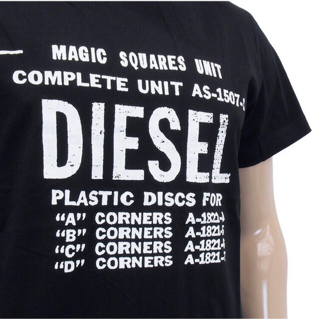 DIESEL(ディーゼル)の【新品】ディーゼル DIESEL Tシャツ 半袖 00SXE6 0091 黒 L メンズのトップス(Tシャツ/カットソー(半袖/袖なし))の商品写真