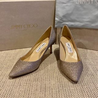 ジミーチュウ(JIMMY CHOO)の<may様専用> ジミーチュウ Jimmy Choo グリッターパンプス 38(ハイヒール/パンプス)