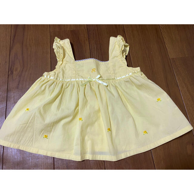 BeBe(ベベ)のfillot de bebe reduction☆エプロンチュニック キッズ/ベビー/マタニティのベビー服(~85cm)(Ｔシャツ)の商品写真