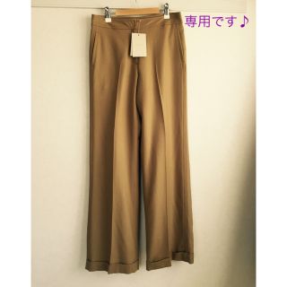 フレイアイディー(FRAY I.D)のerry様専用です♪【新品】センタープレスワイドパンツ  wool100%(クロップドパンツ)