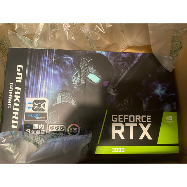 玄人志向　GALAKURO RTX3090   新品24GBメモリ規格