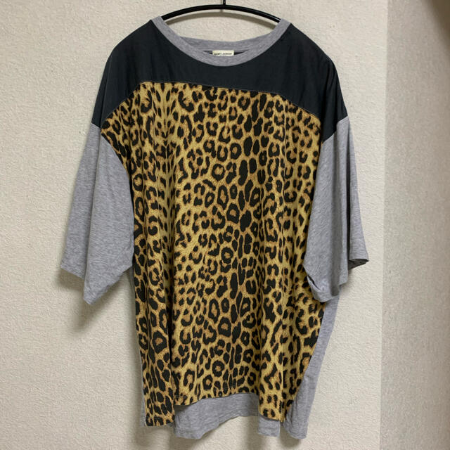 16ss saint laurent paris レオパード Tシャツ - Tシャツ/カットソー