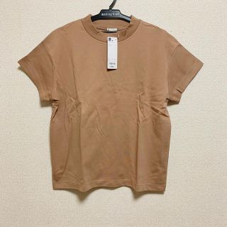 ジーユー(GU)のGU ジーユー　茶色　ブラウン　シンプル　Tシャツ(Tシャツ(半袖/袖なし))