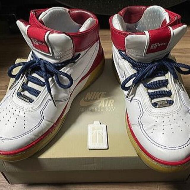 AIR FORCE 25 AP White×Red LEATHER 26cm