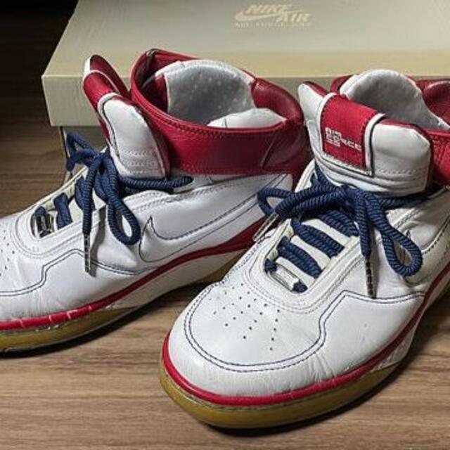 AIR FORCE 25 AP White×Red LEATHER 26cm