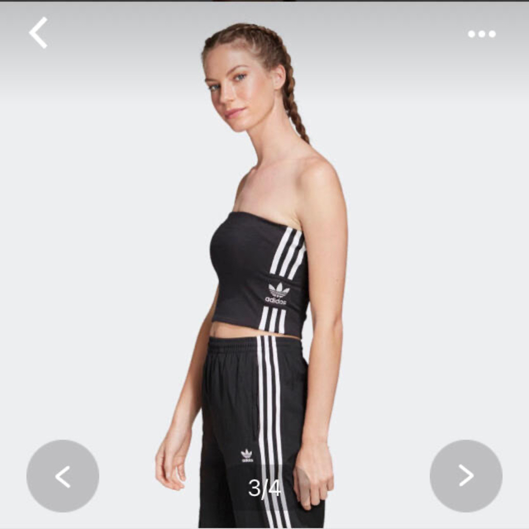 adidas(アディダス)のアディダス　チューブトップ レディースのトップス(ベアトップ/チューブトップ)の商品写真