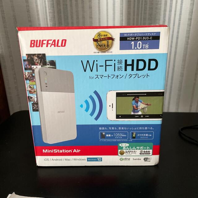 BUFFALO MiniStation Air WiFi接続 HDD