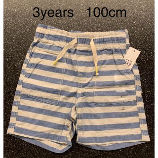 ベビーギャップ(babyGAP)の【新品】babyGAP 短パン　ボーダー(パンツ/スパッツ)