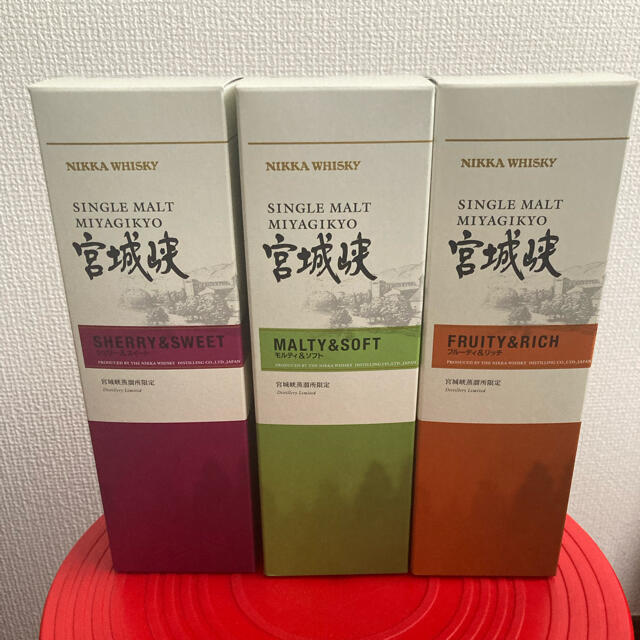 ニッカ宮城峡蒸溜所　限定　シングルモルトウィスキー　500ml 3本セット