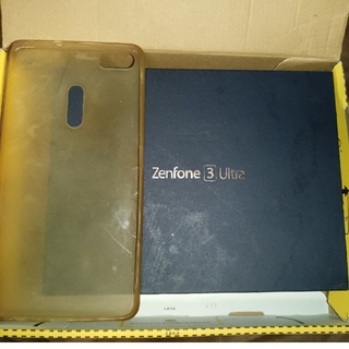 エイスース(ASUS)のスマホケースと元箱●ASUS Zenfone 3 Ultra スマートフォン(Androidケース)