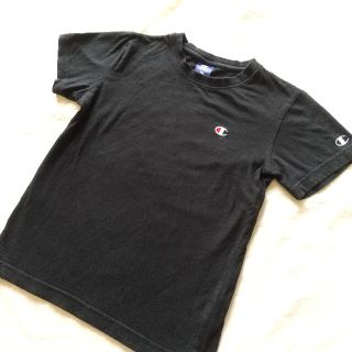 チャンピオン(Champion)のChampion ロゴワッペン Tシャツ 黒 ブラック (Tシャツ(半袖/袖なし))