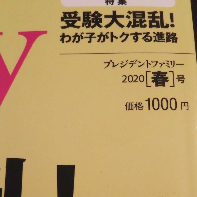 ダイヤモンド社(ダイヤモンドシャ)のプレジデントFamily 2020春 エンタメ/ホビーの雑誌(結婚/出産/子育て)の商品写真