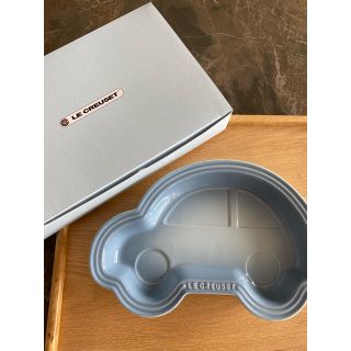 ルクルーゼ(LE CREUSET)のル・クルーゼ　ベビー　プレート　車(離乳食器セット)