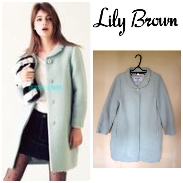 Lily Brown(リリーブラウン)の【雑誌掲載‼︎マギー着用】Lily Brown★スライバーシャギーコート レディースのジャケット/アウター(ロングコート)の商品写真