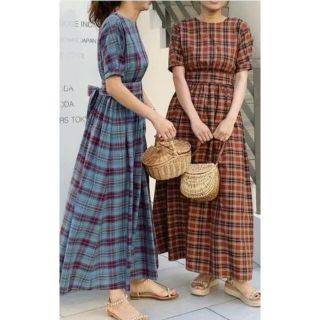 ツルバイマリコオイカワ チェックワンピース ワンピースの通販 10点