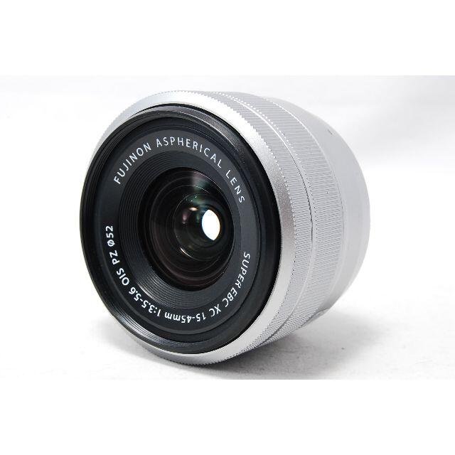 富士フイルム(フジフイルム)のFUJIFILM XC 15-45mm F3.5-5.6 OIS PZ シルバー スマホ/家電/カメラのカメラ(レンズ(ズーム))の商品写真