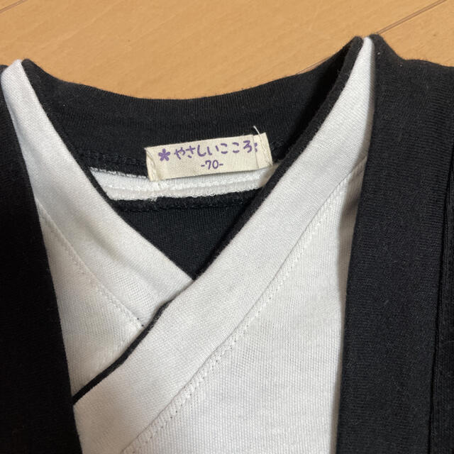 袴ロンパース　男の子　靴下セット キッズ/ベビー/マタニティのベビー服(~85cm)(和服/着物)の商品写真