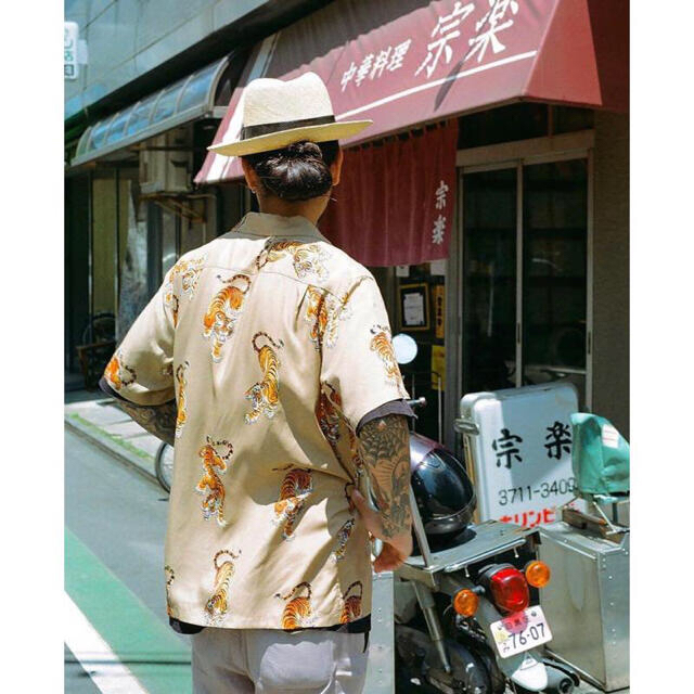 トップス ワコマリア TIMLEHI タイガーアロハ ベージュ Mサイズ 新品