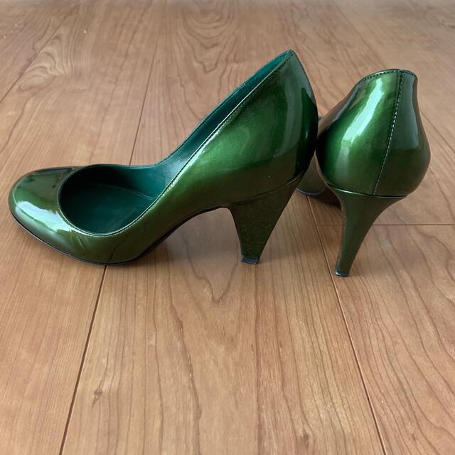 sergio rossi エナメルパンプス　Green