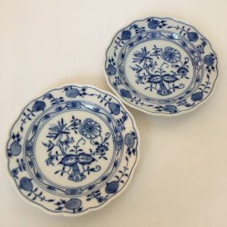 マイセン(MEISSEN)のマイセン　ブルーオニオン　13.5cmプレート 2枚(食器)