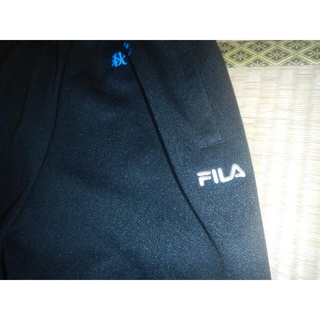 FILA(フィラ)のFILA フィラ M ジャージ 黒 スクール キッズ/ベビー/マタニティのキッズ服女の子用(90cm~)(パンツ/スパッツ)の商品写真