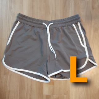 エイチアンドエム(H&M)のH&M　エイチアンドエム　スウェットショートパンツ　グレー　L(ショートパンツ)