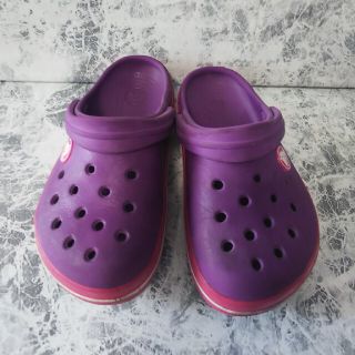 クロックス(crocs)のcrocs クロックス サンダル パープル ピンク 紫 15.5センチ 8 9(サンダル)