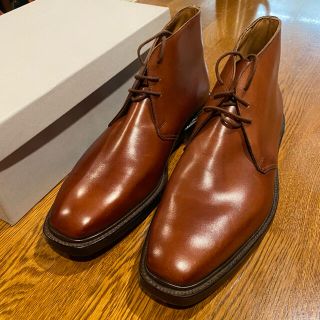 クロケットアンドジョーンズ(Crockett&Jones)のCrocket&Jones Grafton チャッカブーツ UK7.5 ブラウン(ドレス/ビジネス)