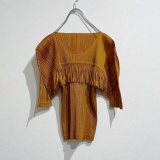 プリーツプリーズイッセイミヤケ(PLEATS PLEASE ISSEY MIYAKE)のISSEY MIYAKE pleats please フリンジ ブラウス(シャツ/ブラウス(半袖/袖なし))