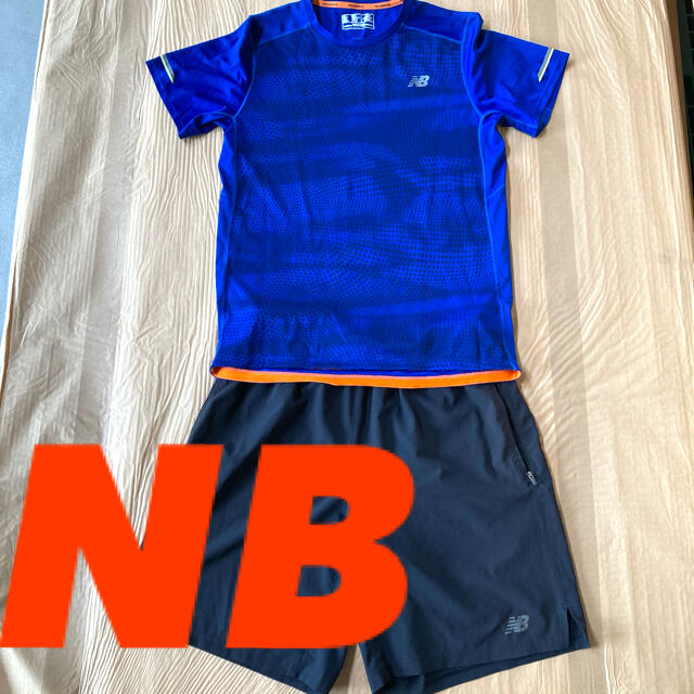 New Balance(ニューバランス)のニューバランス　NB シャツ　パンツ　上下セット　ランニング　エルセル　ナイキ スポーツ/アウトドアのランニング(ウェア)の商品写真