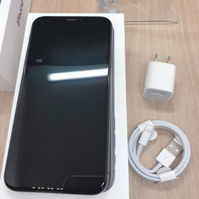 【美品】【B】iPhone x 本体　256 gb SIMフリー　100%