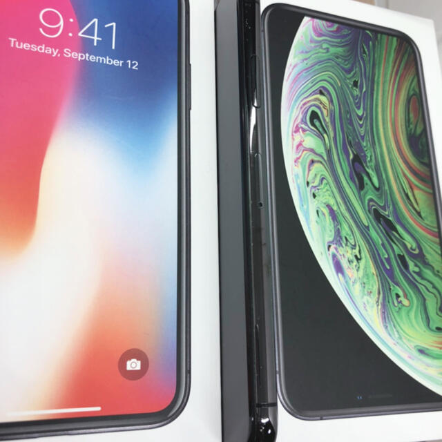 【美品】【B】iPhone x 本体　256 gb SIMフリー　100%