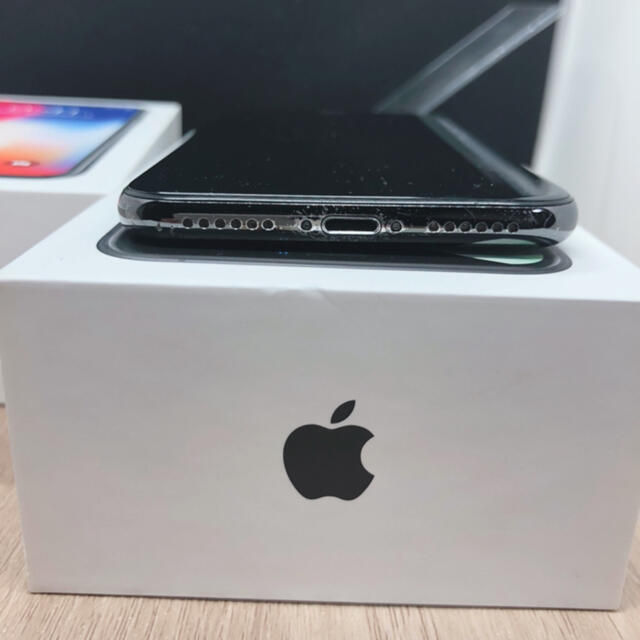 【美品】【B】iPhone x 本体　256 gb SIMフリー　100%