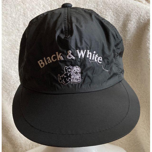 超稀少キャップCAP帽子【Black&White ブラックアンドホワイト】L