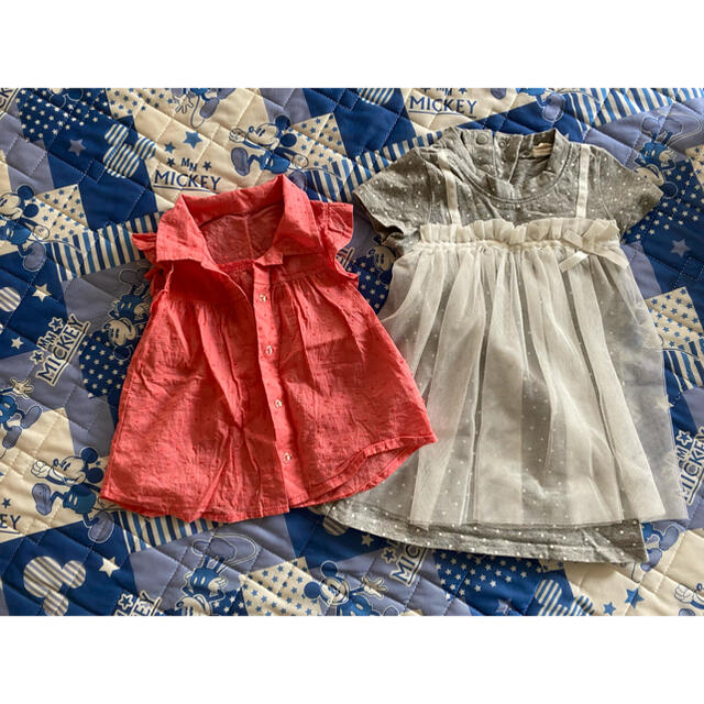 しまむら(シマムラ)のベビー服 90cm 夏服6点 キッズ/ベビー/マタニティのキッズ服女の子用(90cm~)(Tシャツ/カットソー)の商品写真